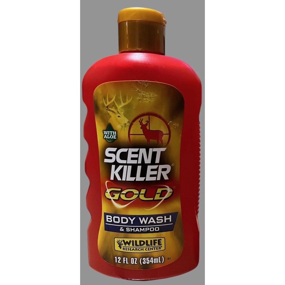 Scent Killer Gold Body Wash & Shampoo 12 oz Hunting Odor Eliminator EXP 2027